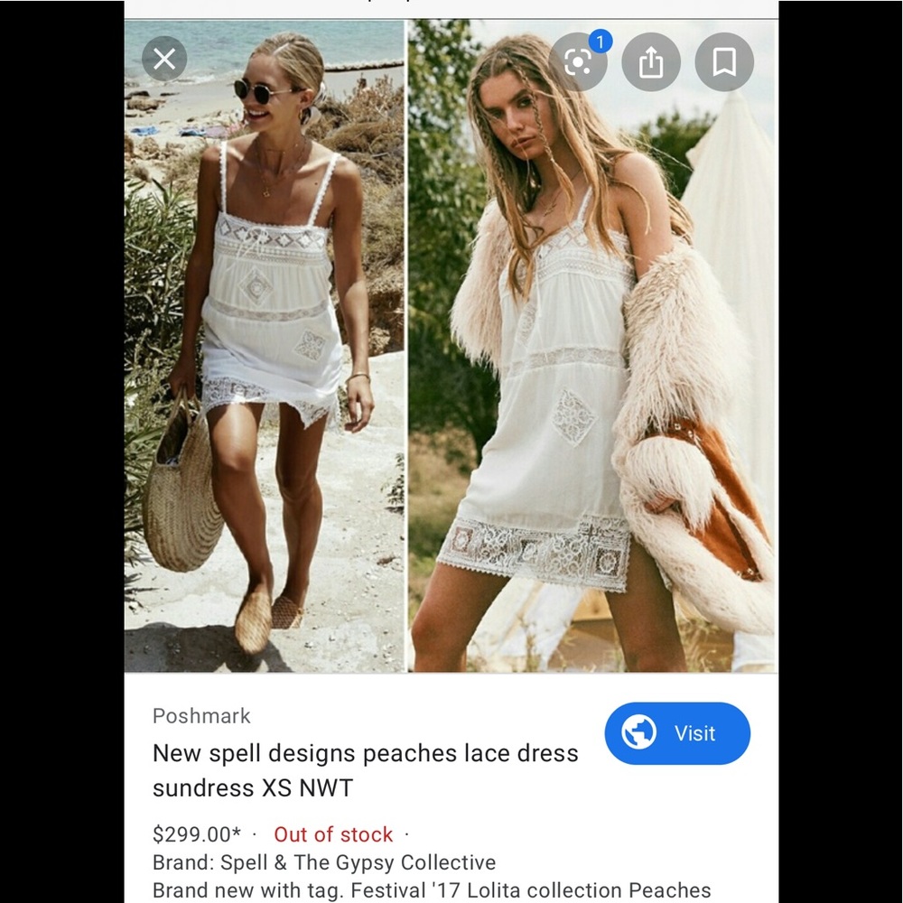 BNWT Peaches mini dress - medium